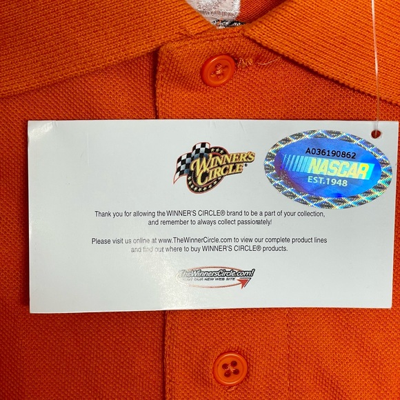 Vintage Tony Stewart 1990's Winners Circle Home Depot XL Polo New With Tag - Picture 8 of 8